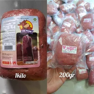 Daging kebab 200gr 1kg halal termurah enak beef sapi asli bahan kebab cek juga tortilla daging sapi