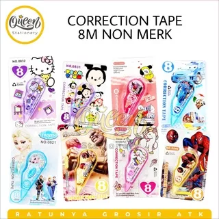 TIP EX KARAKTER / TIP X GAMBAR / CORRECTION TAPE 8M NON MERK/ TIPE-X KERTAS