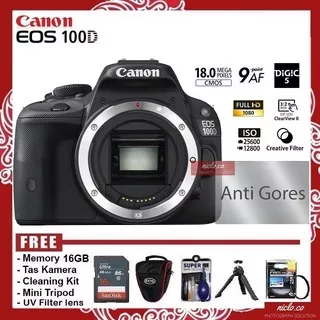 [NEW] KAMERA CANON EOS 100D Body Only (BO) - GARANSI 1 TAHUN - CAMERA DSLR - 700d 1300d 1200d 600d