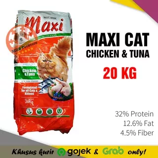 Maxi Cat Food Chicken and Tuna 20 Kg | makanan kucing bis best in show 20kg