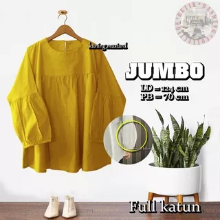 Blus Wanita Jumbo 5L  / Kerut - tangan balon