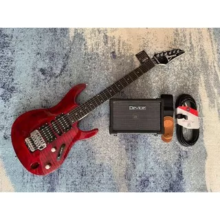 Paket Gitar Ibanez S Series Merah