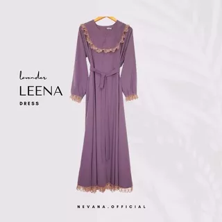 Nevana Leena Dress | Gamis Renda | Gamis Dewasa dan Gamis Anak | Gamis Lebaran 2022 | Wolfis Premium
