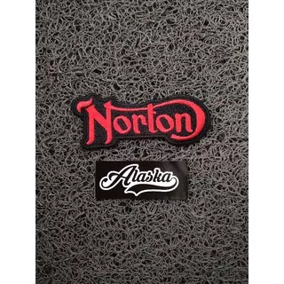 PATCH EMBLEM BORDIR NORTON AKSESORIS EMBLEM JAKET TAS TOPI