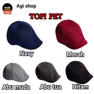 Topi pet apolo /topi copet/topi mario bros/topi kodok/ pak tino sidin/ seniman/flatcap/newsboy/korean style/japan style/selebrgam