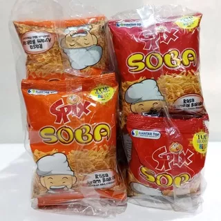 Snack Spix SOBA Mie 1 Pak isi 20 Pcs Rasa Sambal Balado & Ayam Bakar