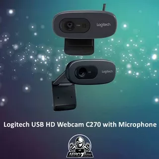 Logitech USB HD Webcam C270 with Microphone