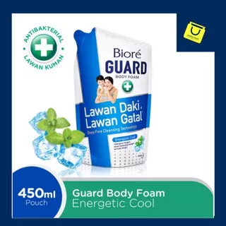 Biore Body Foam Guard Energetic Cool Refill 450ml 250ml 550ml / Sabun Cair / Sabun Biore / Kao