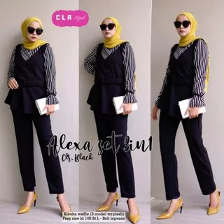 ALEXIA SET 3 IN 1 BY CLA HIJAB SOLO Moshino set celana