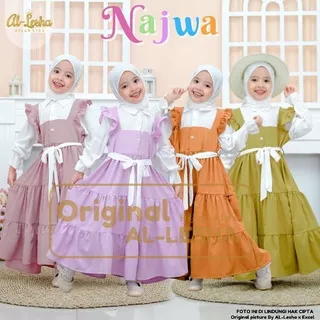 [Gamis Balita & Anak] Najwa Kids Dress ORI AL-LESHA