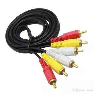 1.5M AV Cable RCA Triple 3 RCA Composite Audio Videoe / 3RCA To 3RCA Cable 1.5m BQ