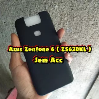 Soft Case Black matte case silikon hitam Asus Zenfone 6 ZS630KL Softcase Black matte