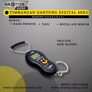 Timbangan Gantung Digital 40Kg 4561-009 Hasston Original Terbaru / Timbangan Dapur 40Kg / Timbangan Digital 40Kg / Timbangan 40Kg / Timbangan Sayur / Timbangan Electrik / Timbangan Duduk / Timbangan Mini / Timbangan Besar / Timbangan Terlaris Armymaterial