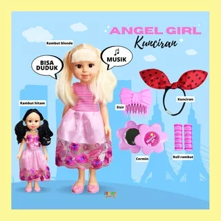 Mainan Anak Perempuan Boneka Anak Cantik Musik Make Up Beauty Angel Girl