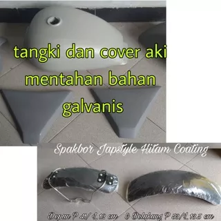 Paket Tangki plus cover aki plus spakbor Bahan Mentahan Motor Kastem Custom Modifikasi bisa request spek Japstyle Caferacer Scrambler Tracker dll