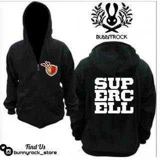 Jaket Hoodie Zipper SUPERCELL COC