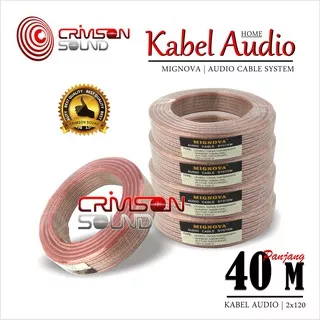 Kabel Audio 1 Roll 40 Meter 10 AWG Mignova 2x120