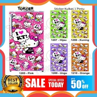 Promo Wallpaper Stiker Kulkas Karakter HelloKitty Lucu 1 Pintu