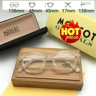 Frame Kacamata Moscot Miltzen USA Clear Transparan Kacamata Minus Baca