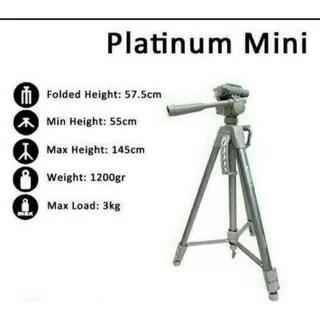 Tripod Excell Platinum Mini for Camera DSLR bonus holder hp