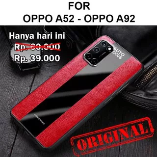 Porsche case Oppo A52 - Oppo A92 softcase casing elegant cover leather kulit
