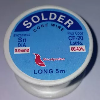 Timah Solder Wire 63/37 2% Flux Reel Tube Tin lead Rosin Core Soldering 0.8mm