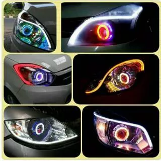 LAMPU LED AKUS NEON 30CM FLEXIBLE/FLEXSUBEL VARIASI MOTOR MOBIL