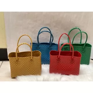 Tas Anyaman Wanita AGNIA Ukuran S 4 Colors / Tas Anyaman Wanita Super Cantik dan Mungil