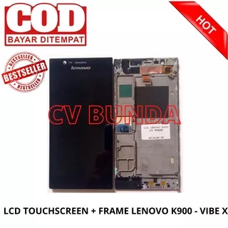 LCD TOUCHSCREEN + FRAME LENOVO K900 - VIBE X KUALITAS ORIGINAL