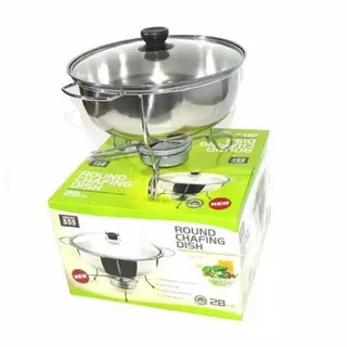 Tempat prasmanan bulat warmer stove 28 cm Tutup Kaca Food Ball Hockway 55 Wadah Saji Prasmanan