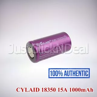 Baterai 18350 Cylaid 15A 1000mAh Authentic