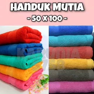 Handuk Mutia 50x100 (PARTAI GROSIR/ECER TERMURAH)