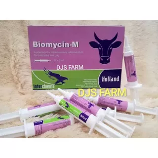 Biomycin-M 5 ml Holland Obat Mastitis Sorehock Infeksi Ambing hewan sapi kambing kelinci kucing