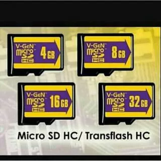 Micro sd vgen 2gb class 6