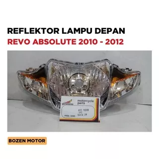 Reflektor Lampu Depan Revo Absolute / 2010 2011 2012 / Refektor Set Assy Mika Kaca Utama / 110 115