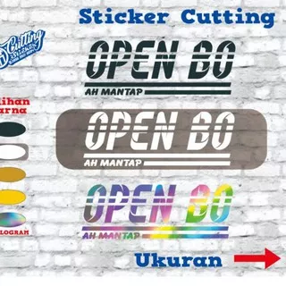 Hot Arrival Sticker cutting Open BO - sticker scoopy/pespa/genio - sticker motor universal murah