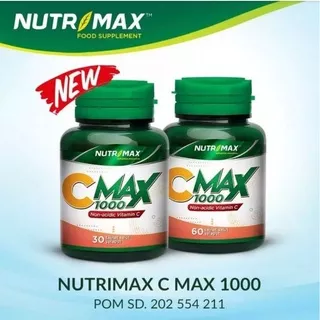 C Max 1000 Nutrimax, Vitamin C, Vit C 1000 Mg (30tablet)