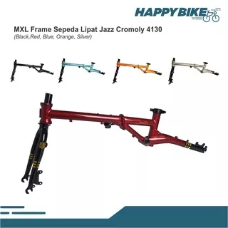 MXL Frame Rangka Sepeda Lipat Jazz Folding Bike Hybrid Bahan Chromoly 16 Discbrake