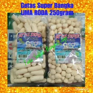 GETAS LIMA RODA GETAS BANGKA SUPER 250GRAM KERUPUK AMPLANG CEMILAN SNACK OLEH OLEH KHAS BANGKA