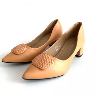 LAWRENSIA Shoes - Model Sepatu Santai Wanita Block Heels Terbaru - A37-10A