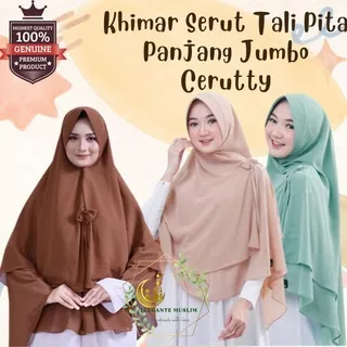 Jilbab Syari Jumbo 2 Layer Ceruty Khimar Syari 2 Layer Kerudung 2 Layer Ceruty Khimar Zaskia Z2