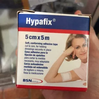 Hypafix 5cm x 5 m adhesive tape plester putih bsn