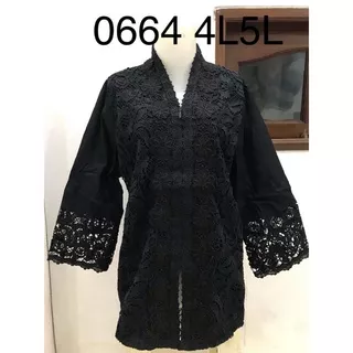 Kebaya alexuez 0664 hitam ukuran jumbo/atasan wanita brukat premium/kebaya wanita modern kondangan/kebaya hitam modern/kebaya wisuda modern/kebaya wisuda jumbo/kebaya brukat modern/kebaya pesta wanita/kebaya pesta jumbo/kebaya pesta batak