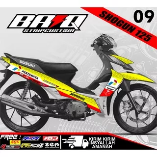 Sticker Striping Suzuki Shogun 125 R - Stiker Design MANDALIKA Motor shogun 125 R Custom 09