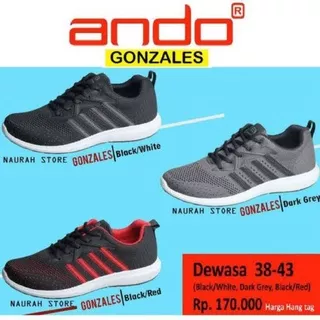 SEPATU ANDO GONZALES - SNEAKERS ANDO PRIA SEPATU OLEAHRAGA PRIA RUNNING JOGGING