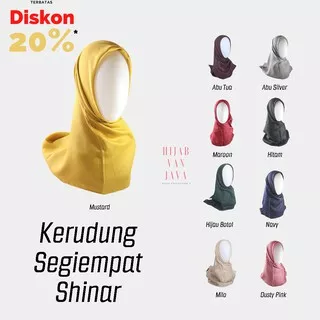 Kerudung Segiempat Shinar Glamour Square Gliter Ansania