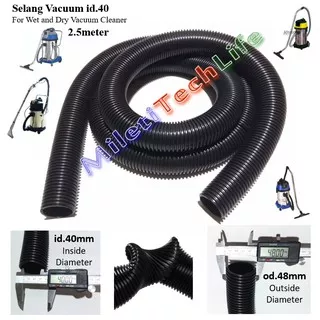 Selang Vacuum id40 flexible EVA for Vacuum Cleaner 30Liter 60Liter 80L 90L Krisbow Alphalux dll