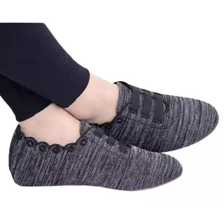 TOKOSEPATUKU.ID-slip on wanita/sepatu slip on cewek/spatu wanita flat shoes/sepatu sport wanita tanpa tali/sepatu sneakers rajut/sepatu senam aerobik wanita/sepatu olahraga wanita/sepatu sekolah kuliah kerja wanita perempuan model korea terbaru-845