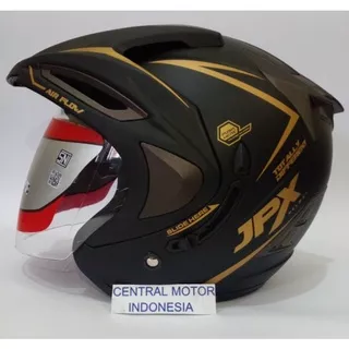 Helm Double Visor JPX | HELM JPX Half Face SUPREME | BLAST POLOS DOBEL VISOR