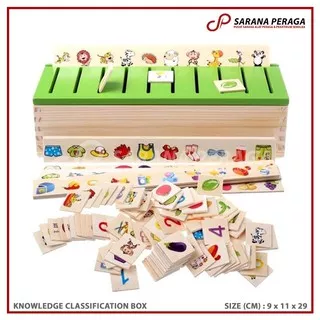 SaranaPeraga - Knowledge Classification Box / Sorting Box / Mainan Menyocokkan - Mainan Edukasi Anak